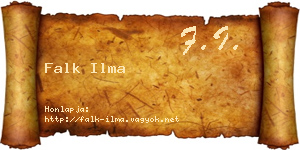 Falk Ilma névjegykártya